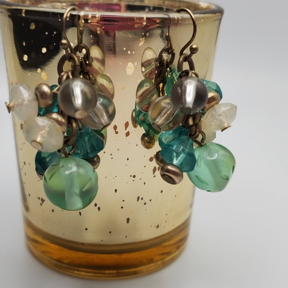 Blue and Green Earrings - Picture 8 of 13